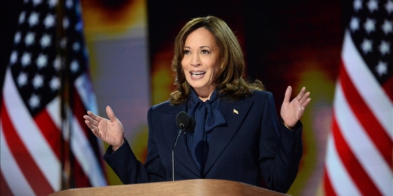 Kamala Harris formally accepts Democratic nomination for US president